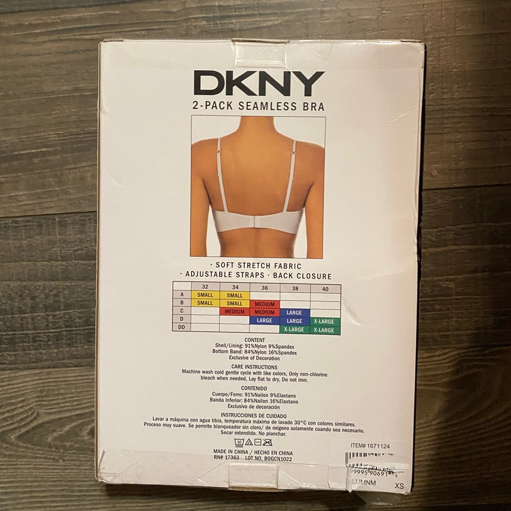 2Pack DKNY Ladies Seamless Bra - Picture 7 of 12
